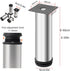 HJYCLFAZU 4PCS 5cm 10cm 15cm 20cm 30cm 50cm Stand(16in/40cm) Metal Furniture Legs, Modern Stainless Steel Tapered