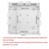 ABS Plastic Dustproof Waterproof IP65 Junction Box, Universal Electrical Project Enclosure, White, 5.9"x5.9"x2.8"