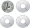 3 Pcs Stainless Steel Wall Split Flange Round Escutcheon Plate Cover for Plumbing Self Adhesive Split Pipe Flange