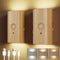 Wood Grain Night Light with Motion Sensor, Magnetic Attachment, Wireless, 3600 mAh