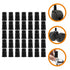 SEWCHICS 35pcs 19x32mm Small Stem Caster Sleeves Insert Caps Wheel Socket Replacement for Furniture Casters Compatible
