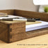 Kirigen Wood Letter-Size Tray Single-Tier (TP-DBR) - Front-Load Documents Tray for Office Desktop Organizer, Dark Brown