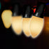 White Christmas Light Replacement Bulbs, 25 Pack Warm White LED C9/E17 Base Shatterproof, 0.6W Indoor/Outdoor