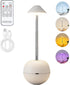 Small Touch Lamp with Remote, Tumbler Design Cordless Table Lamp, USB Rechargeable