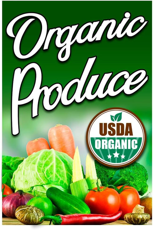 Eye-Catching Organic Produce A-Frame Sign