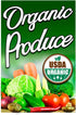 Eye-Catching Organic Produce A-Frame Sign