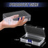 Dcocdeely 25 (25) Pcs Plastic Crayon Box with Lid, Clear Crayon Organizer Crayon Holder Case Crayon Storage Containers