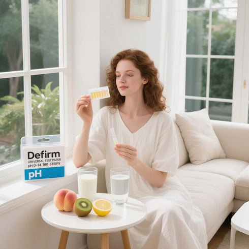 Defirm 4.5-9.0 Swimming pH Test Strips Paper High Accuracy Universal Wide Range, pH Acid Alkaline Litmus Test Strip