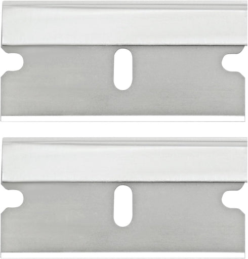 ISDVBUY 50 Pack Durable Razor Blades, Flat Scraper Blades Industrial Blade, High Carbon Steel One Edge Razor Blade