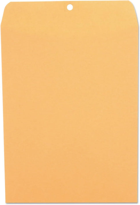 Universal Kraft Clasp Envelope, Center Seam, 28lb, 9 x 12, Brown Kraft, 100/Box
