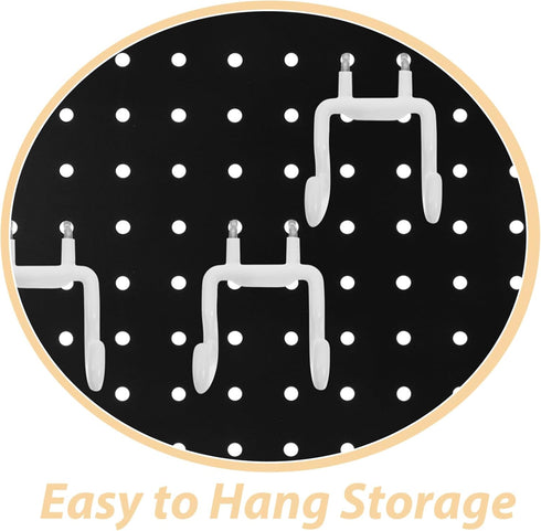 2pcs Mikikit Pegboard Hooks for Tool Organization Utility Accessories for Garage and Workbench Storage Space-Saving