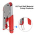 DIANN Coax Cable Crimper Coaxial Compression Tool Kit with Wire Stripper and 10pcs F RG6 RG59 Connectors