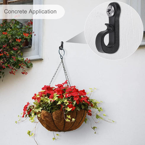 30 SELEWARE Q Hanger Hooks for Outdoor String Lights, Christmas Light Hooks with Screw, Indoor Outdoor Light Hooks