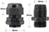 ZKSM (10Pcs), M20 1.5 6-12 Cable Glands Nylon Cable Glands Waterproof x Glands Range Black Cable Connector