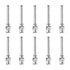 10pcs 10Gauge Stainless Steel Dispensing Needles, 1" All Metal Glue Needle Tube Blunt Tips for Lab Use
