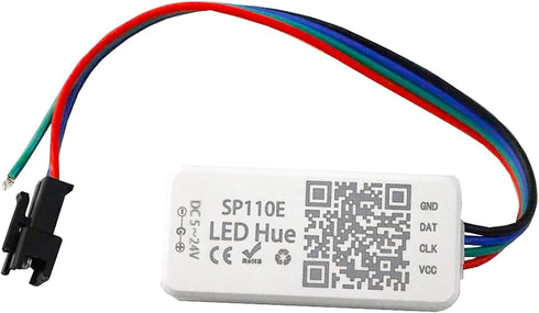 VIPMOON SP110E Bluetooth LED Controller, DC5-24V Pixel Controller by Smartphone APP for WS2811, WS2812B, RGB/RGBW LED