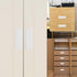 6PCS Closet 96mm/3.8'') Wooden Pull Handles, Solid Wood Bedroom Dresser Wardrobe Door Pulls,Cupboard TV Cabinet Bedside