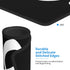 Music Note Black Mouse Pad for Desk, Non-Slip Rubber Base Square Gaming Mouse Mat for Home Office