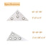 30/60/90 Degree Solid Angle Plate Set - 2 Pcs 45/45/90 Degree, Angle Blocks for Precision Machinist Measurement Tool and Calibration