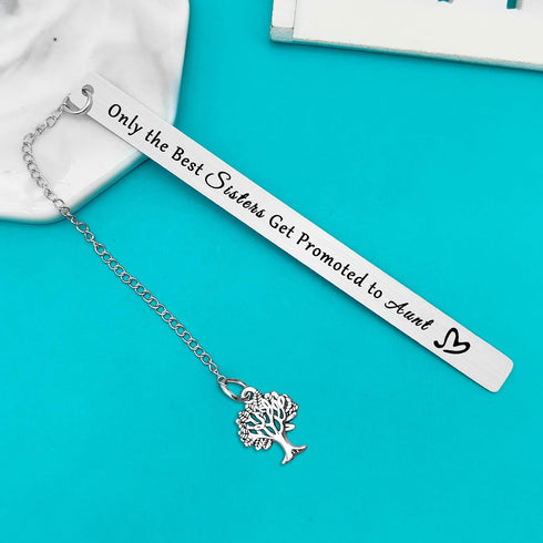 New Aunt Gifts for Sisters Friend Only The Best Sisters Get Promoted to Aunt Bookmark Aunt to be Gifts First Time