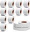 LW Label Compatible Dymo 30327 1-Up File Folder White Paper Labels 9/16" x 3-7/16", 130 Stickers per Roll, 12 Rolls