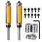Yakamoz 2Pcs 1/4'' Shank Top and Bottom Bearing Guide Flush Trim Pattern