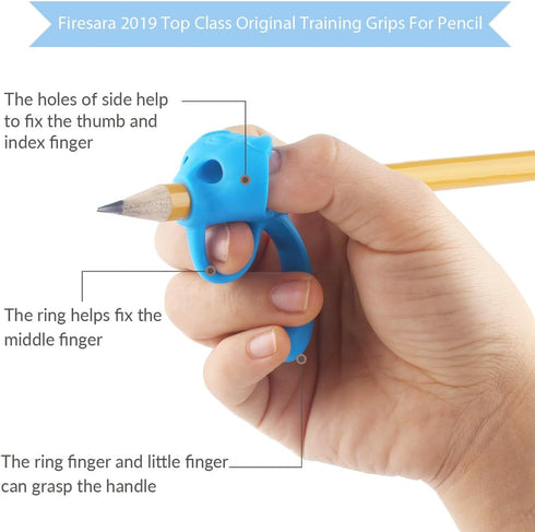 Firesara Training Grips for Pencil, Original Posture Correction for Kids and Adults (3PCS)