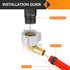 5-Pack PEX Fittings, 1/2" Pex x 1/2" Female NPT Swivel Elbow, Brass Crimp Fitting