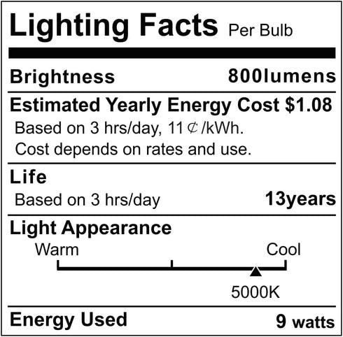 Emotionlite Dusk to Dawn Sensor Light Bulbs, 60 Watt Equivalent, A19 Size, 9W, E26 Medium Base (3 Pack)