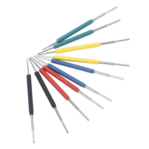 10Pcs Mini Grabber SMD IC Test Hook Clips Probes Kit for Logic Analyzer with Silicone Jumper Wires