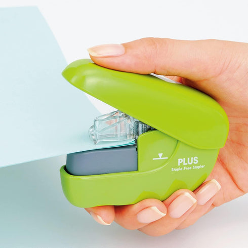 Plus SL-106NB 31-123 Stapler, Paper Clinch, Green