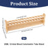 OLYCRAFT 12 Holes Wooden Test Tube Rack 20ML Test Tube Display Stand 22mm Hole Tube Display Racks Wood Colorimetric Tube Stand Centrifuge Tube Rack for Test Tube Chemistry Laboratory 15.9x2.1x4.8 Inch