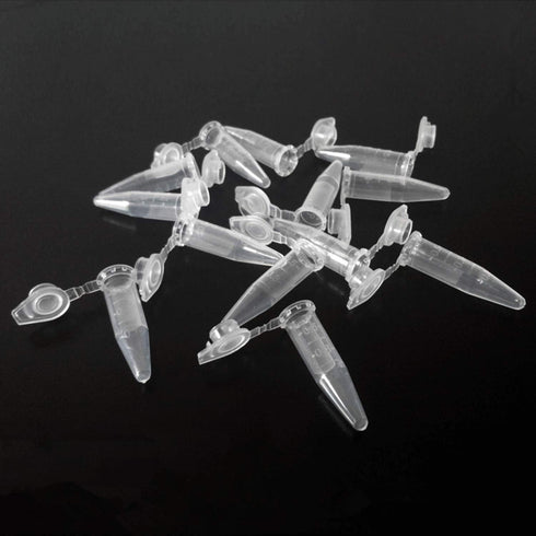 50 Pcs Clear Plastic Centrifuge Tubes, Bottom Tip Test Tube Vials 0.2mL 0.5ML 1.5ML (0.2ml)