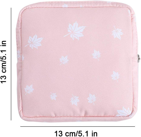Bag,2pcs Sanitary Napkin Storage Menstrual Cup Pouch,Cotton Cloth Portable Sanitary Napkin Pads Storage Bags Feminine