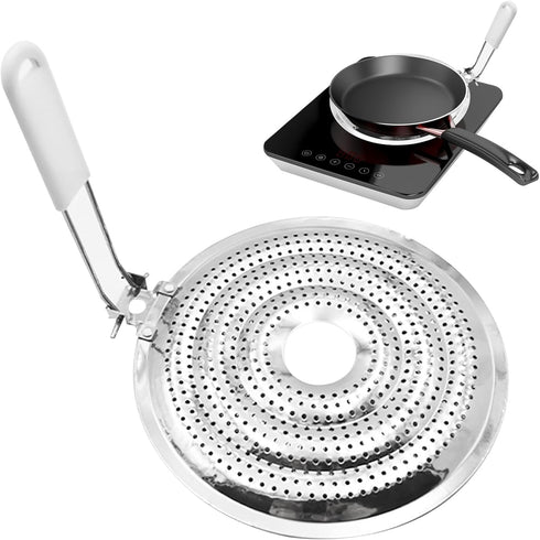 Trenqular Heat Diffuser Plate Stainless Steel Gas and Electric Stove Diffuser Plate Cooktop Heat Diffusers Cooking