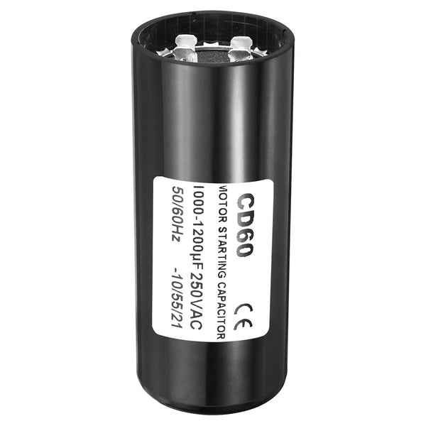 PATIKIL Motor Start Capacitor, 1000-1200uF/Mfd, 250VAC 50/60Hz CD60 Run Capacitor for Electric Motor Starts