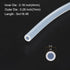 5m(16ft) 4mm(0.16") ID x 7mm(0.28") OD Silicone Tubing Clear Industrial Plastic Tubing Pure Silicone Hoses for Pump Siphoning Draining Irrigation Brewing