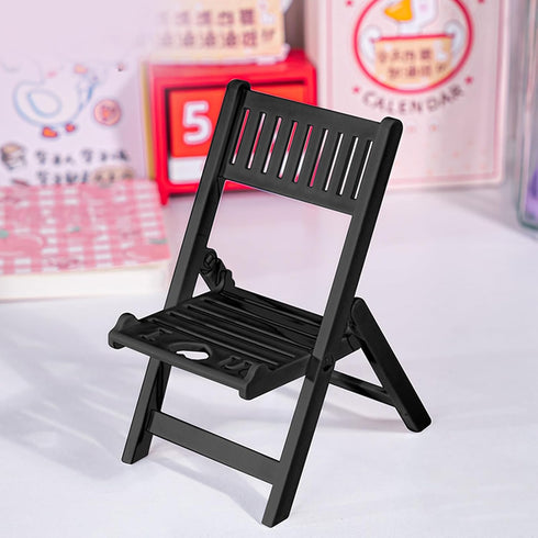 Tizuqe Foldable Chair Shape Phone Holder for Desk Portable Travel Holder Office Desk Accessories