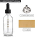 4 Pack 2 oz Glass Dropper Bottles with Measured Dropper, 60ml Dark Clear Tincture Bottles for Essential Oils