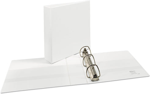 Avery 09501 Durable View Binder, 2-Inch Capacity EZD Rings, Letter Size, White, 1/EA