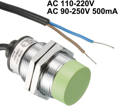 uxcell 1-15mm Inductive Proximity Sensor Switch Detector NO AC 110-220V AC 90-250V 500mA 2-Wire PR30-15AO