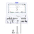 METALLIXITY Furniture Crib Screws Replacement Set with Wrench(M6-1x35mm) 20Pcs, Connector Bolts M6 Screw