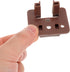 5 Sets PRETYZOOM Center Mount Drawer Slide Tracks with Rollers Brown Replacement Glide Kit for Nightstand and Dresser