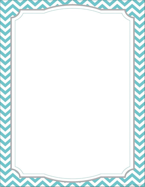 Barker Creek Designer Computer Paper Set, 200 Sheets, 8.5” by 11”, Chevron and Dots, 50 Each of 4 Designs