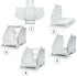 Label Holder for Rolls and Fan-Fold Labels, 4x6 Stand for Thermal Label Printer - Accessory for Desktop & Shipping