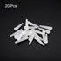 MECCANIXITY Silicone Rubber Tapered Plug, 3mm to 6mm Solid White for Powder Coating, Laboratory Use, 20 Pieces