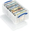 Really Useful Plastic Storage Box, 9 Litre, Clear