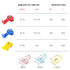 100pcs Solderless Quick Splice Snap Wire Connectors, 22-18 AWG Red Cold Pressed Insulated Electric Crimp