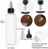 5Pcs 4oz/120ml Plastic Dispensing Bottles with Twist Top Cap, Boston Round LDPE Squeeze Bottles for Crafts