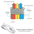 Robust Lever Wire Kit, Quick Connect Electrical Splicing, Compact Conductor 28-12 AWG for Inline Circuits